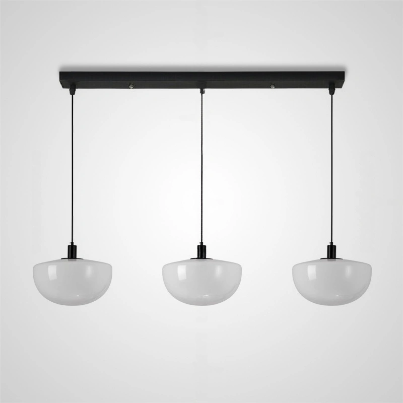 3 подвеса. Размер L. Молочное стекло