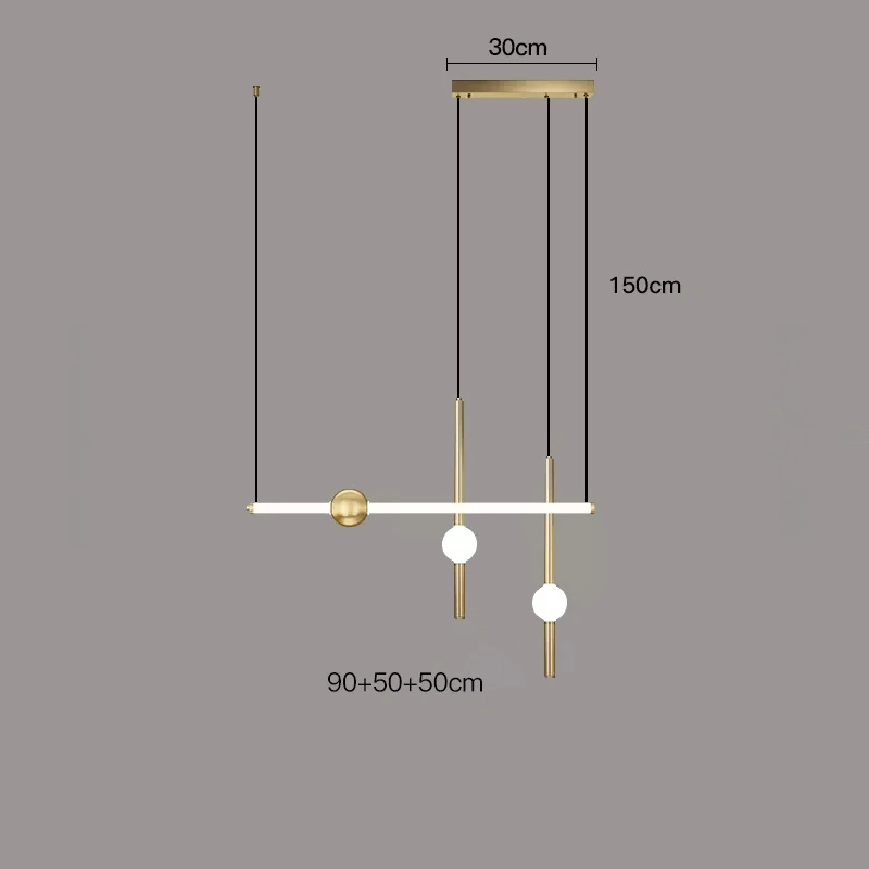 3 подвеса. Цвет латунь