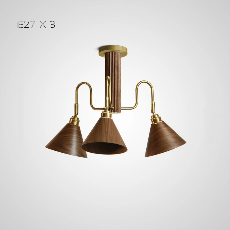 3 лампы. Черный орех