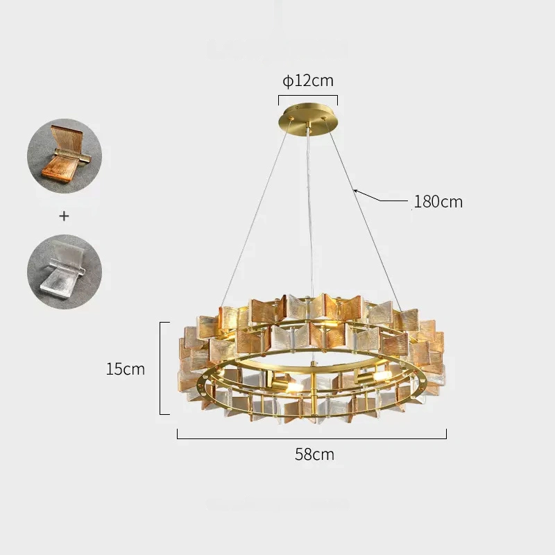 6 ламп. Цвет Янтарь + Прозрачный