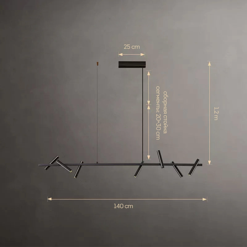 Реечный, рядный светильник LEEDS LONG Linear light