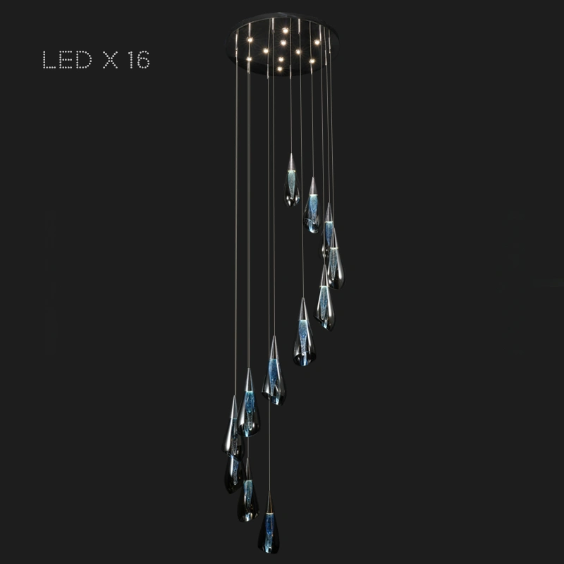 16 ламп Цвет Черный перламутр + Голубой