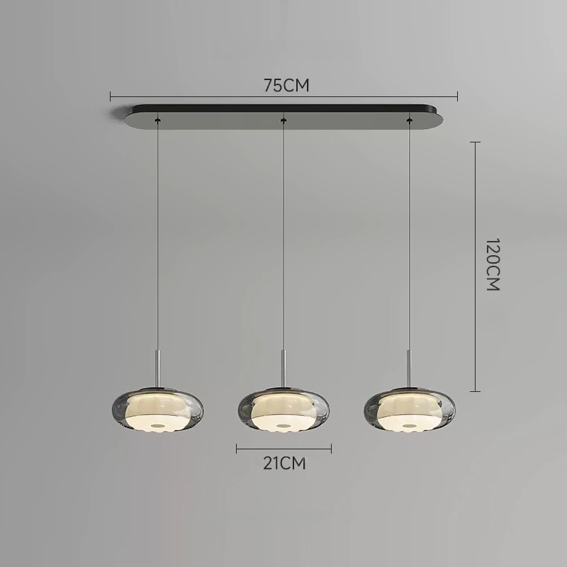 3 светильника на планке