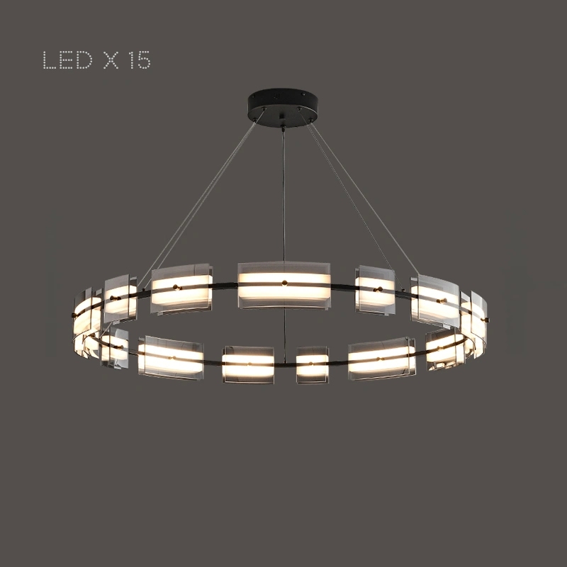 15 ламп. Цвет Черный