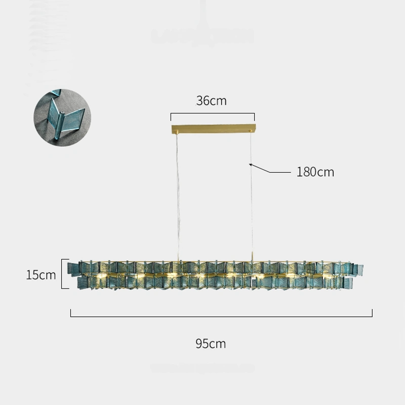 6 ламп. Цвет Синий