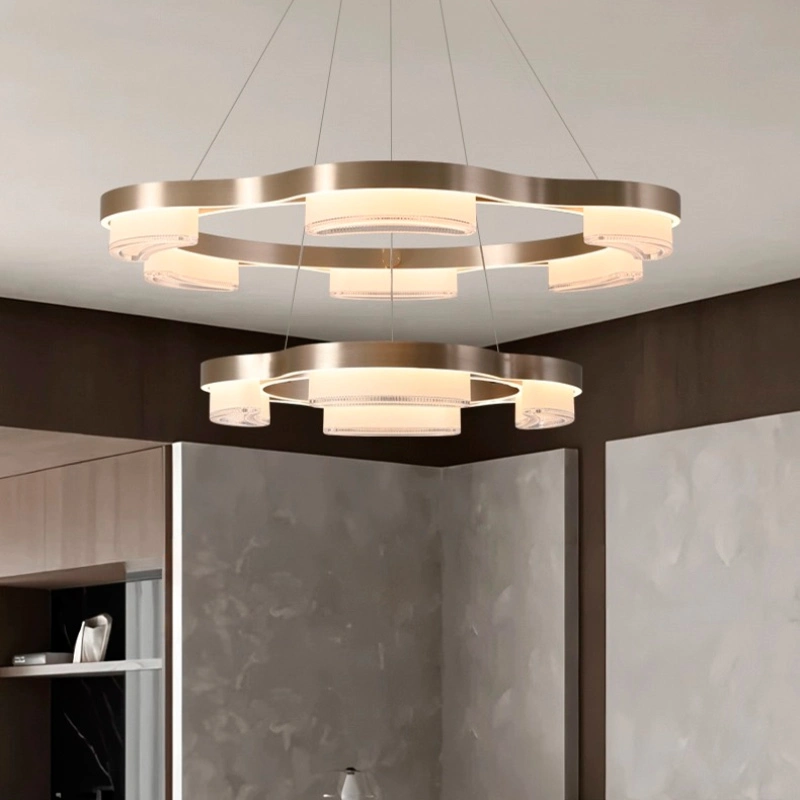 Кольцевые люстры и светильники ASER Ring chandelier