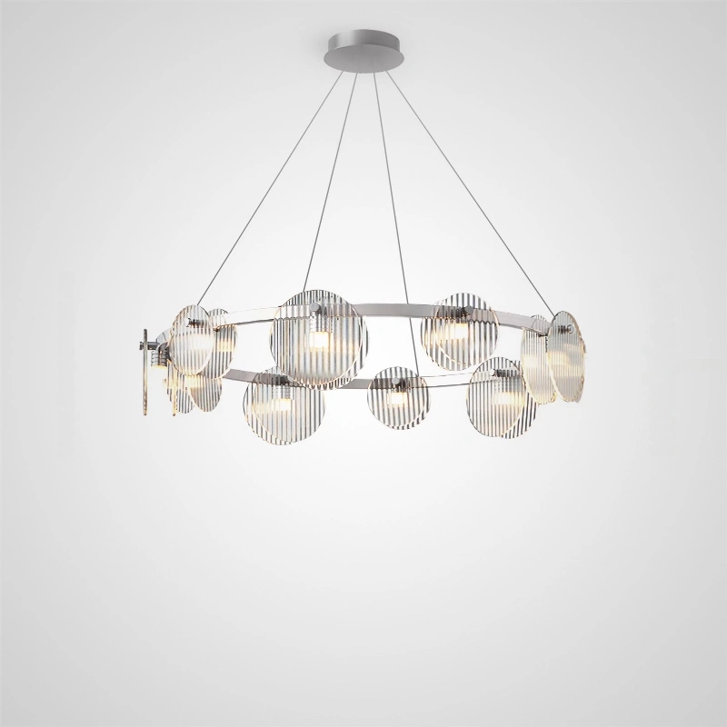 10 плафонов. Цвет Хром. Трехцветный свет