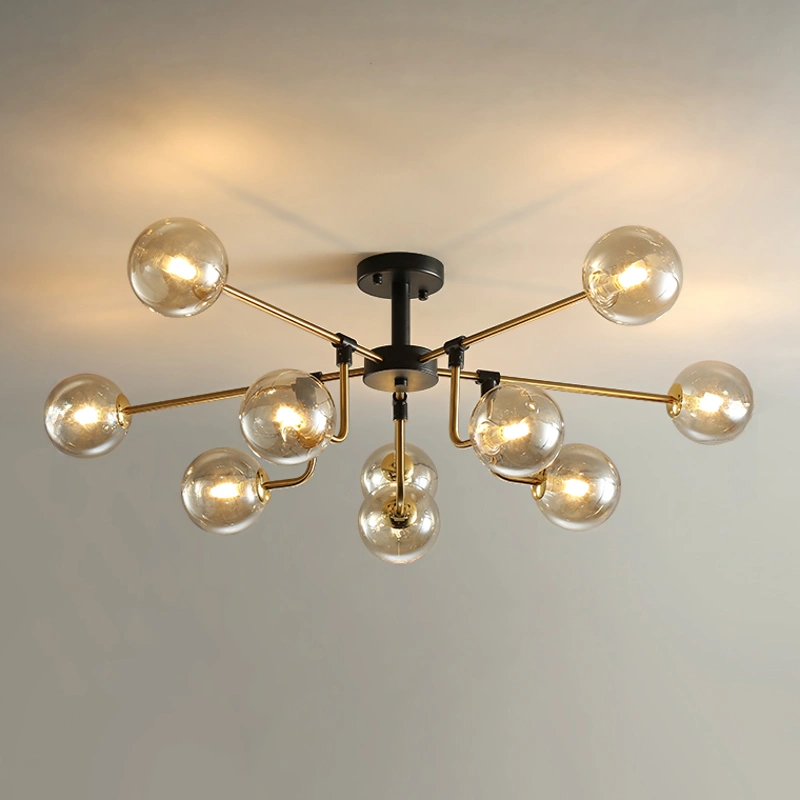 10 плафонов. Цвет янтарь.