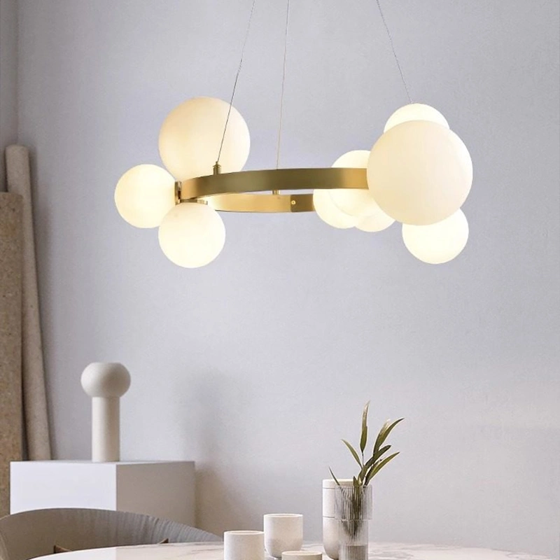Кольцевые люстры и светильники IONA MARBLE Ring chandelier