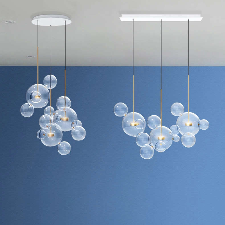 3 светильника на диске: 14 шаров (3 основных шара + 11 декоративных).