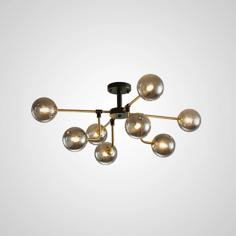 8 плафонов. Цвет пепельный.