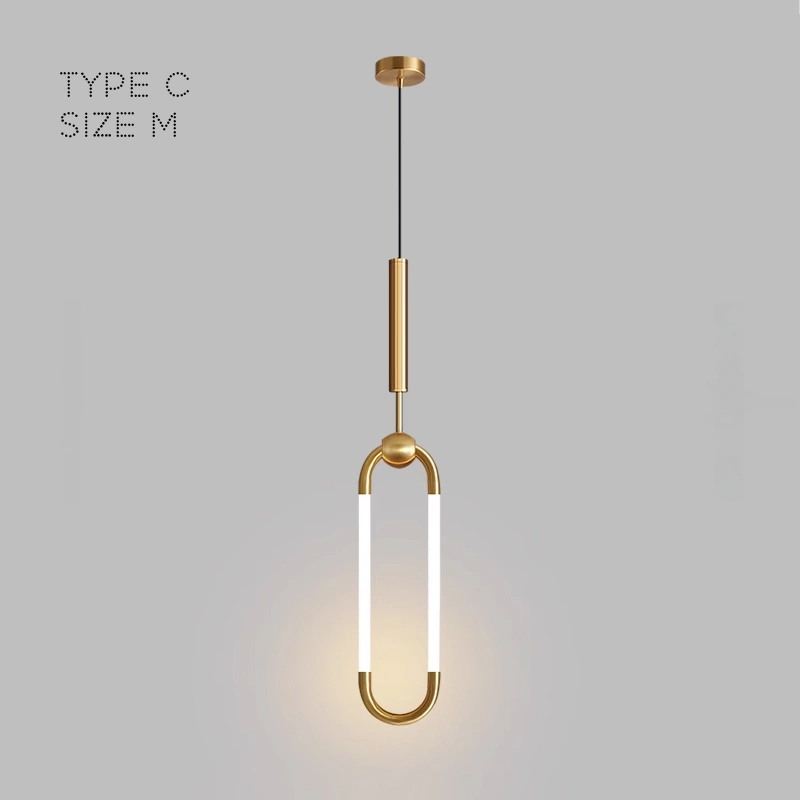 Тип C. Размер M. Цвет Латунь. Теплый свет