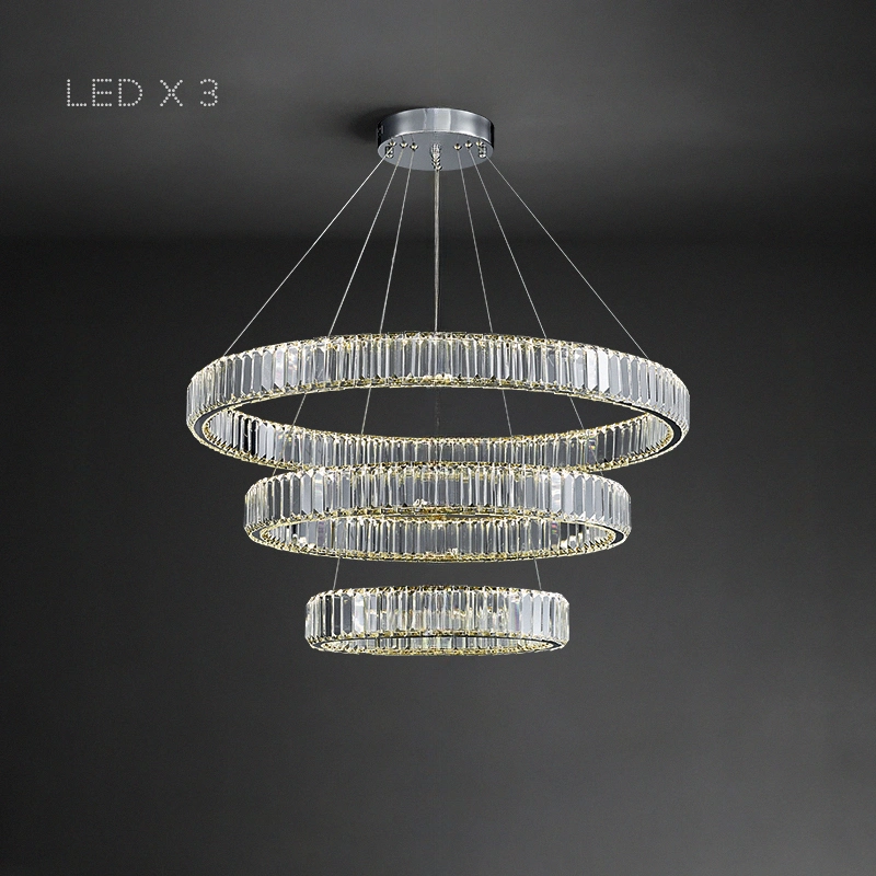 Три кольца. 40 + 60 + 80 см. Цвет Хром