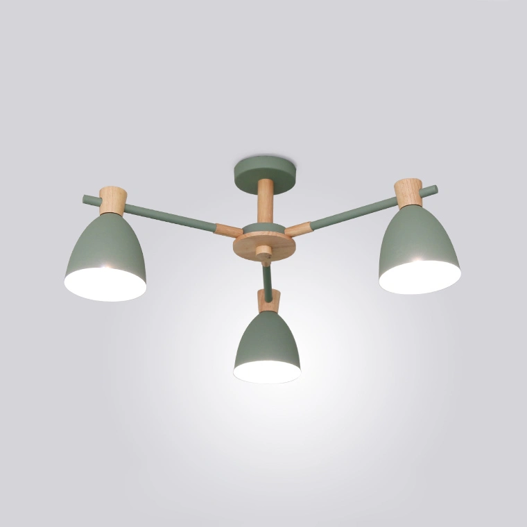 3 плафона. Цвет зеленый.