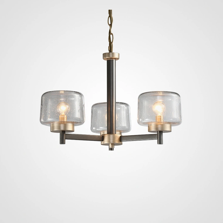 3 плафона. Цвет прозрачный.