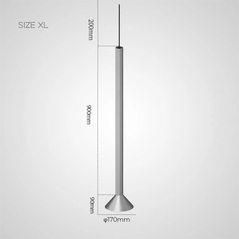Размер L. Цвет серебро матовое. 3500K