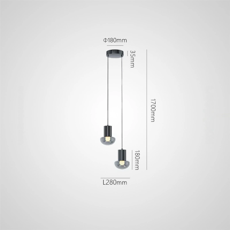 2 плафона. жемчужно-черный. Стандарт