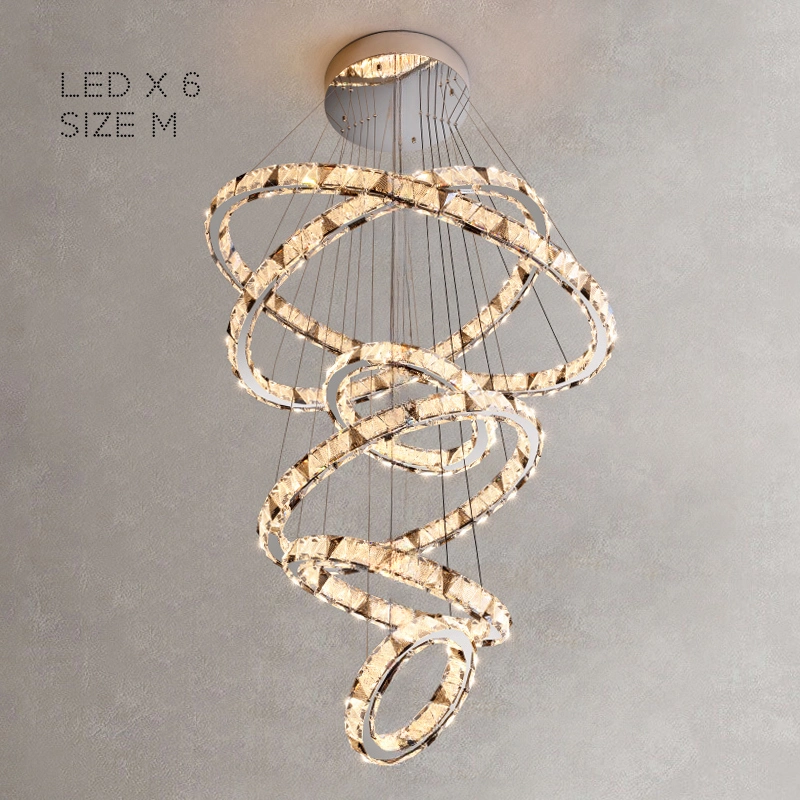 Шесть колец. 40 + 60 + 80 + 50 + 120 + 100 см