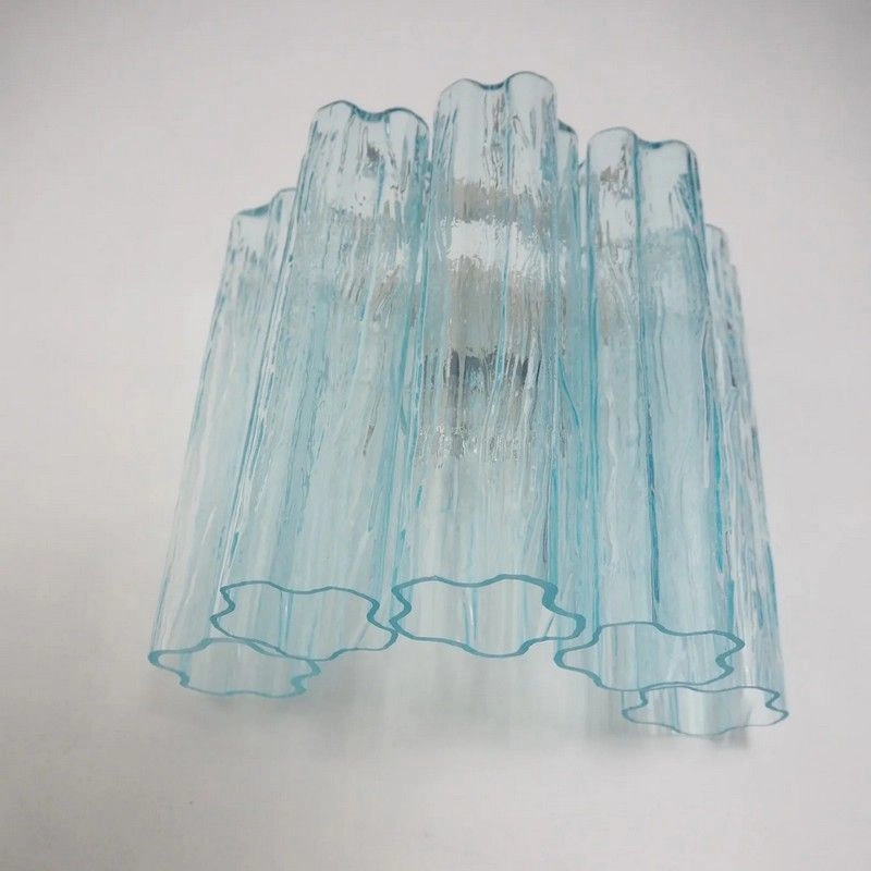 Настенный светильник Murano Wall Lamp 5 Blue Glass Tubes