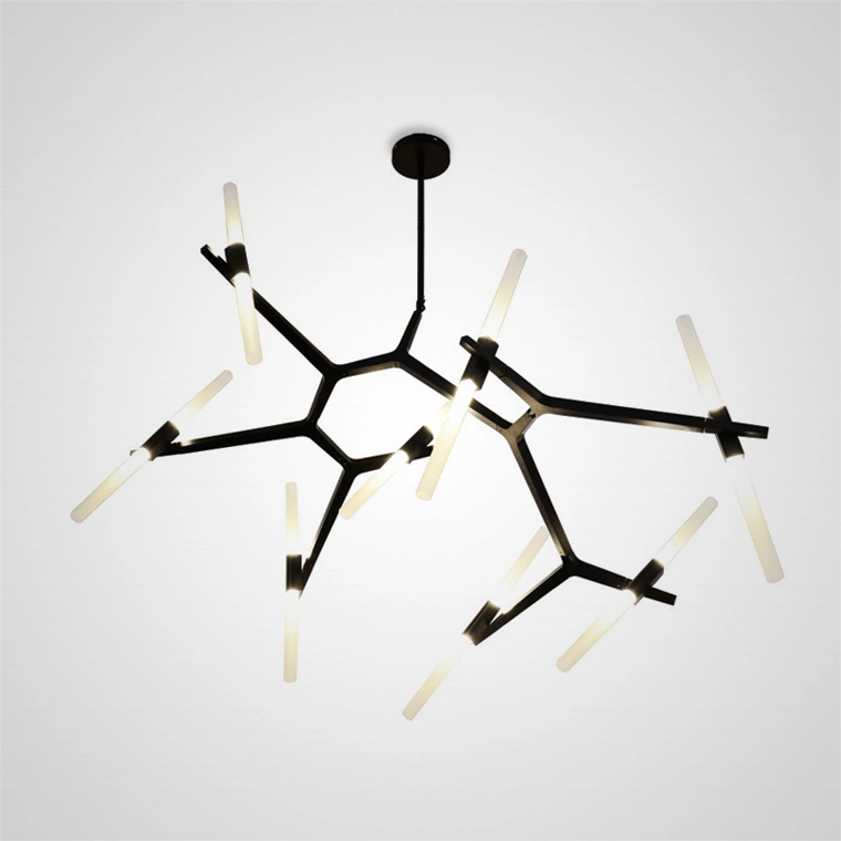 16 плафонов. Цвет черный.