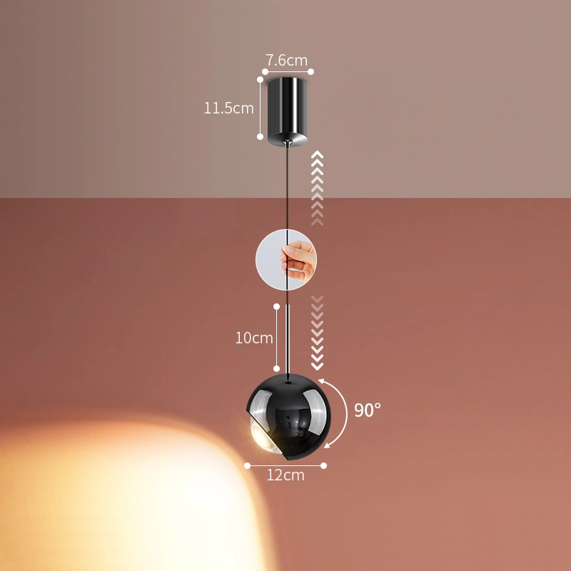 Цвет жемчужно-черный. С лифтом. Теплый свет