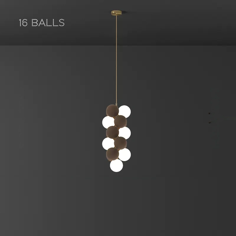 16 шаров (6 ламп). Цвет Кофе