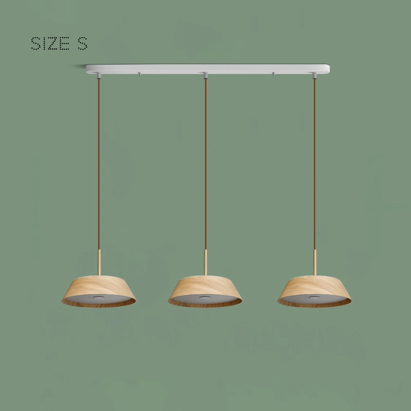 3 лампы. Светлое дерево