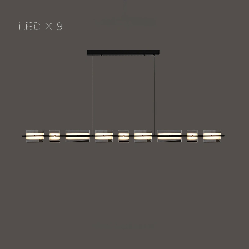 9 ламп. Цвет Черный