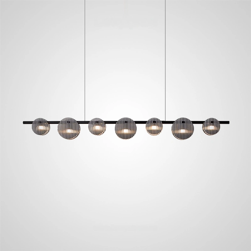 7 плафонов. Цвет Черный. Трехцветный свет