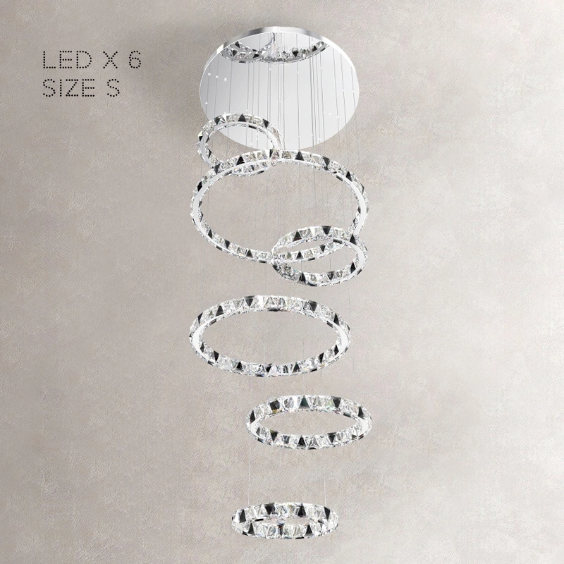 Шесть колец. 50 + 60 + 80 + 50 + 100 + 50 см