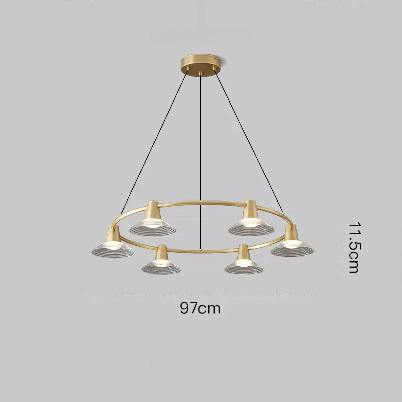 6 ламп. Цвет: Латунь