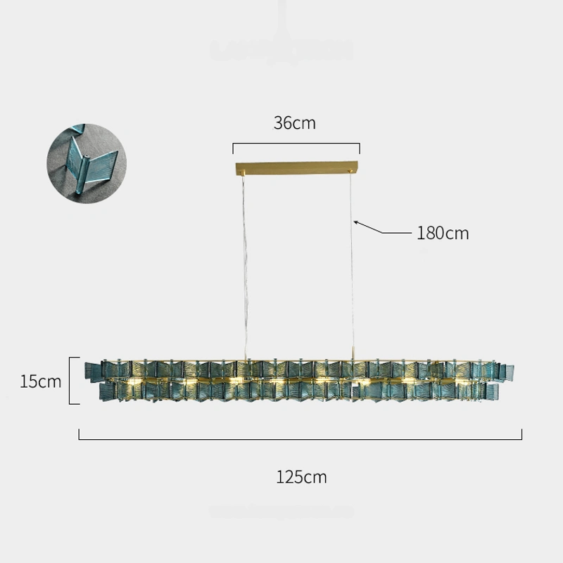 8 ламп. Цвет Синий