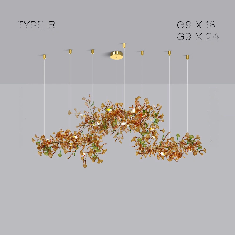 Тип B. 16 ламп. Цвет янтарь