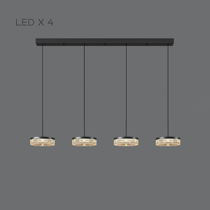 4 лампы. Цвет Черный. Планка