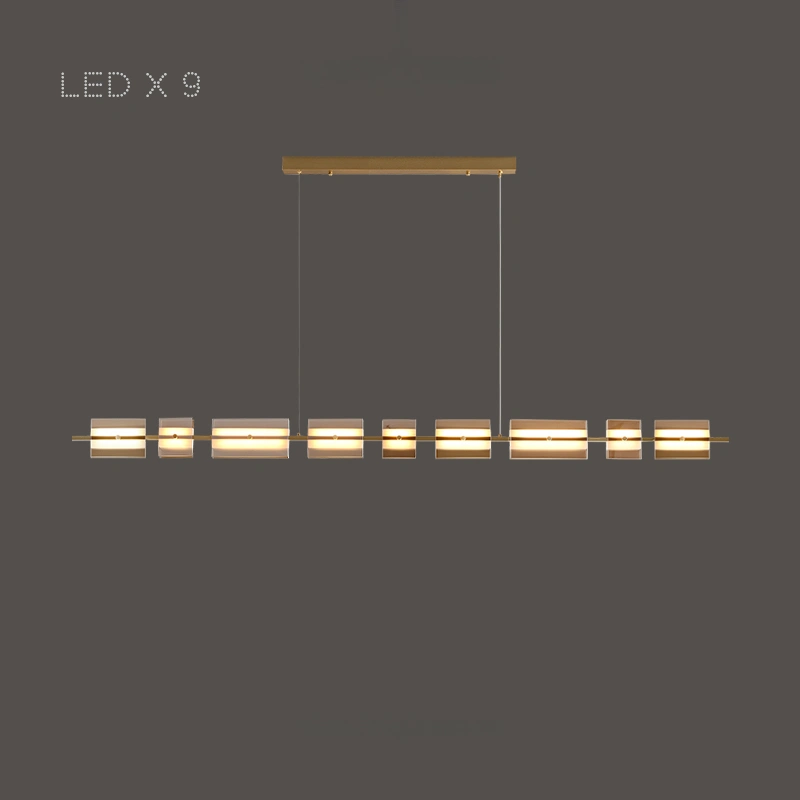 9 ламп. Цвет Латунь