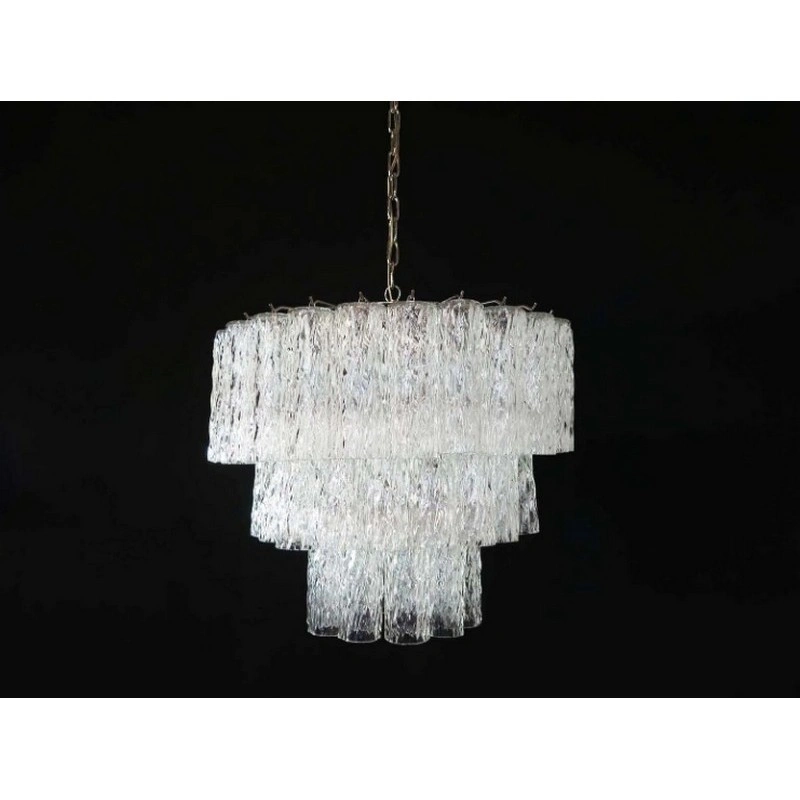 Винтажная люстра Murano Chandelier 52-01 Clear Glass Tubes