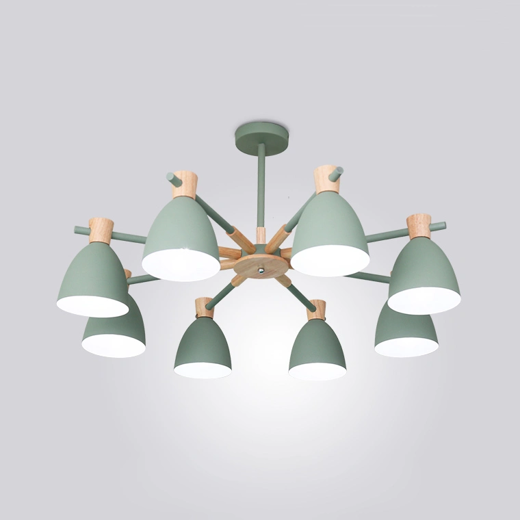 8 плафонов (высокая). Цвет зеленый.