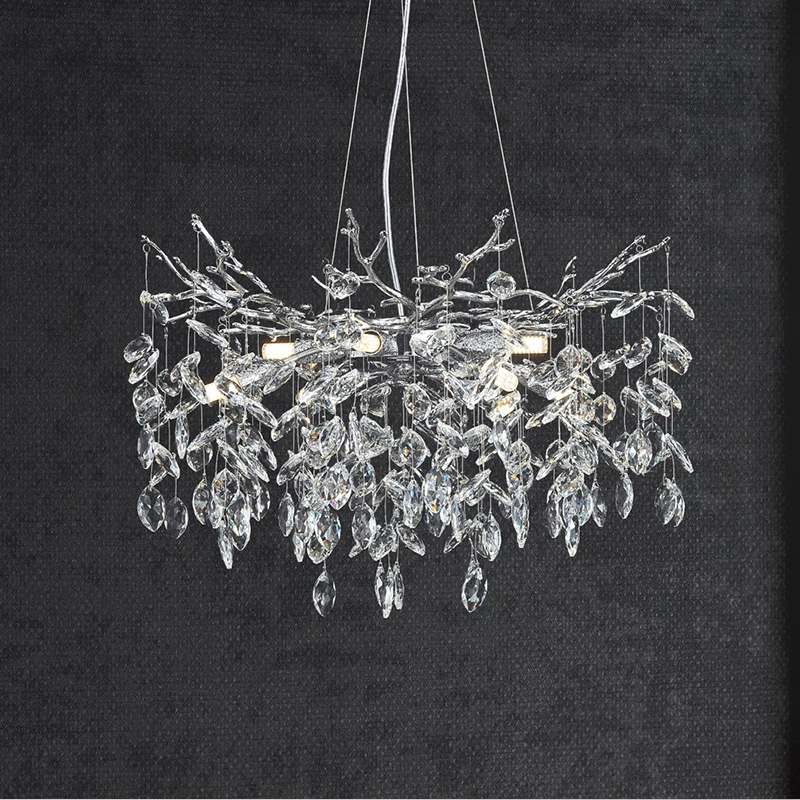 8 ламп. Цвет Хром