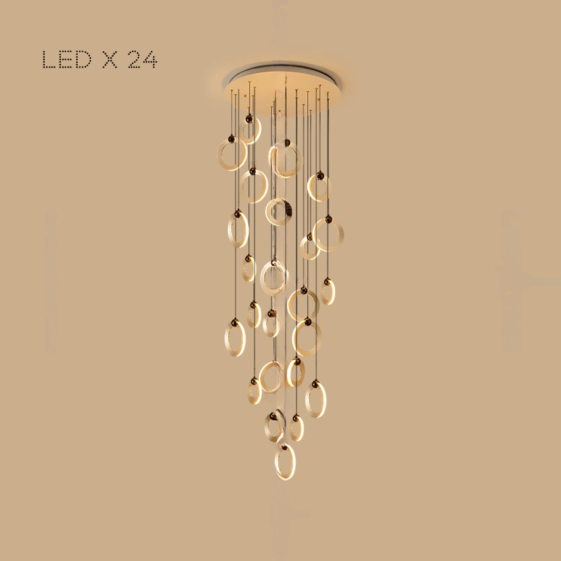 24 лампы. Цвет Латунь