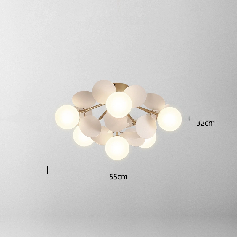 6 плафонов. Цвет белый.