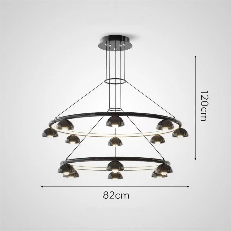 Тип A. 2 кольца. 8+6 плафонов