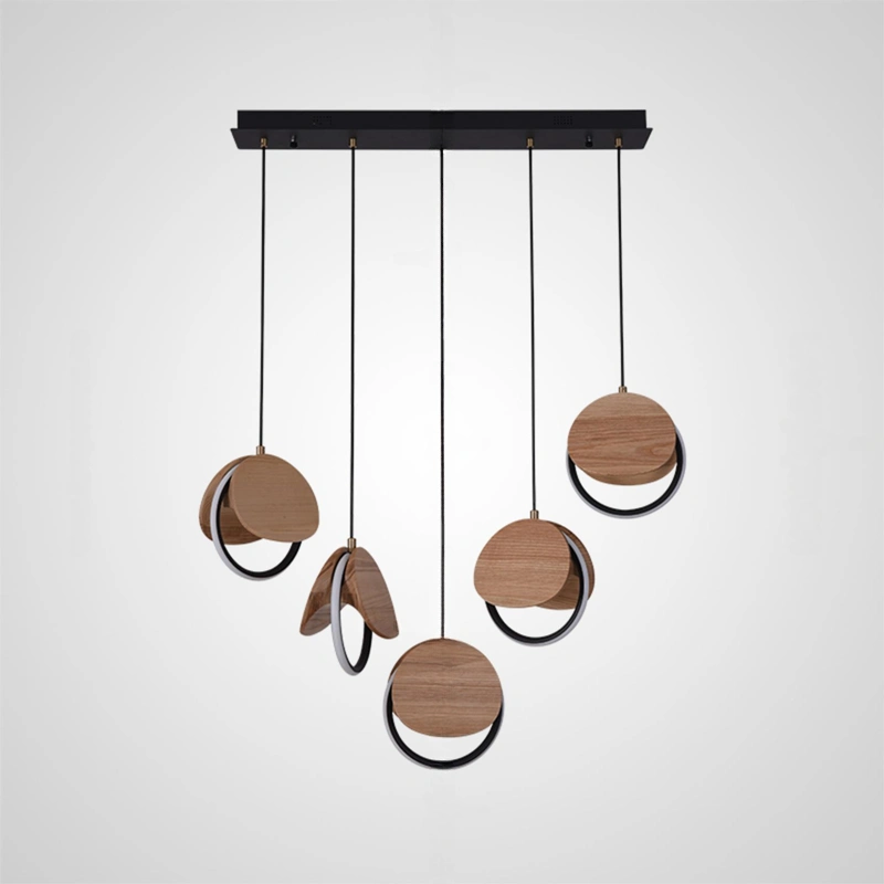 Цвет Светлое дерево. 5 ламп на планке