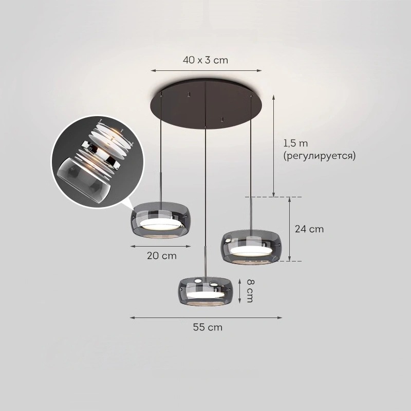 3 подвеса на диске