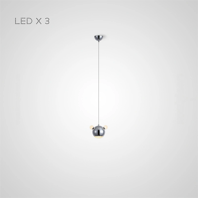 3 лампы. Цвет хром