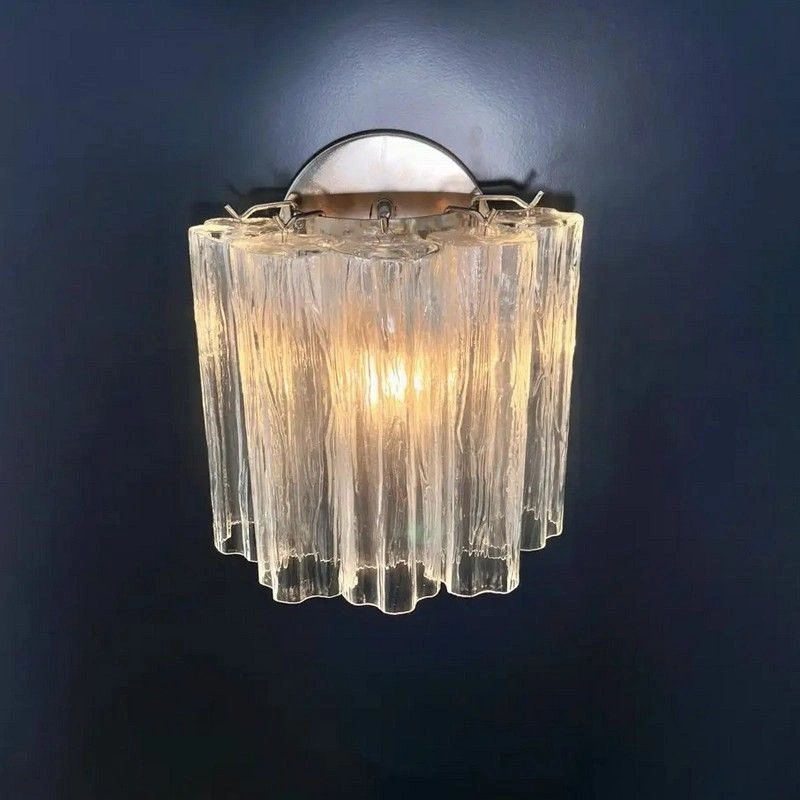Настенный светильник Murano Wall Lamp 5 Clear Tube Glasses