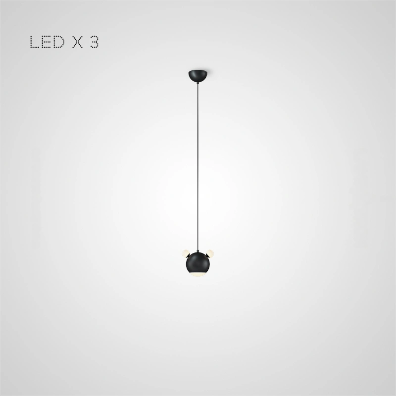 3 лампы. Цвет Черный