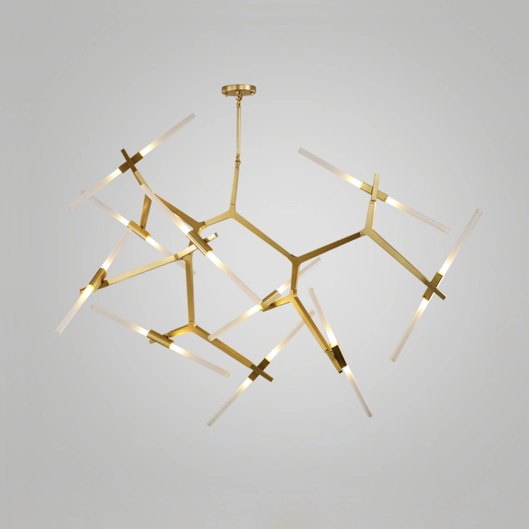 20 плафонов. Цвет золото.