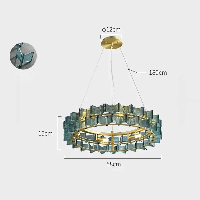 6 ламп. Цвет Синий