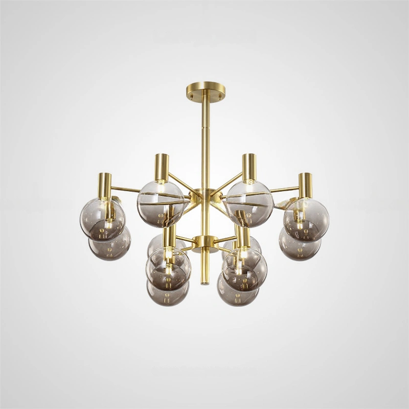 12 плафонов (2 уровня). Цвет каркаса золото.