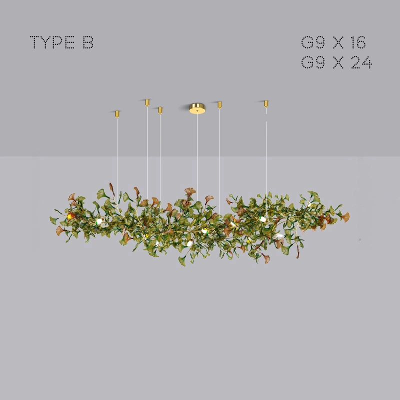 Тип B. 16 ламп. Цвет зеленый